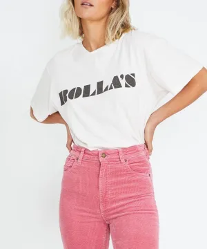 Rolla's Logo Tee Soft Pink