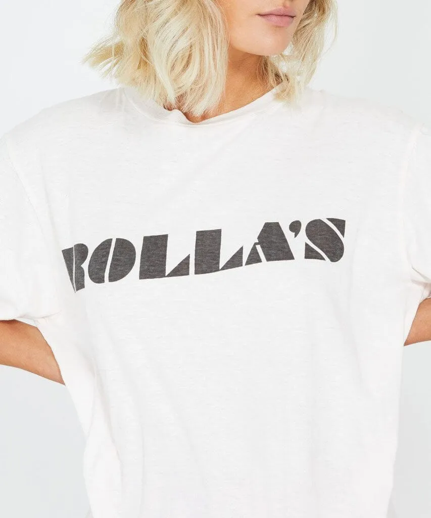 Rolla's Logo Tee Soft Pink