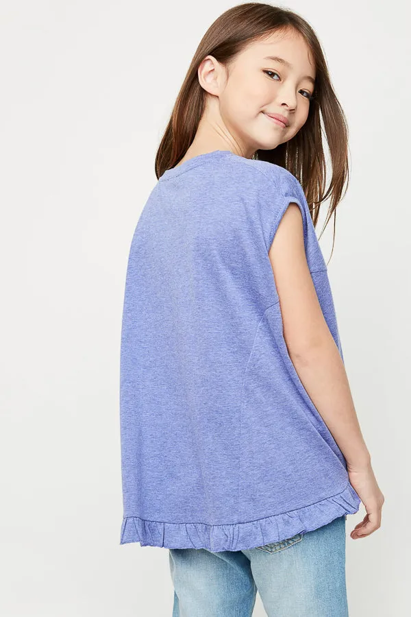 Ruffled Trimmed Top
