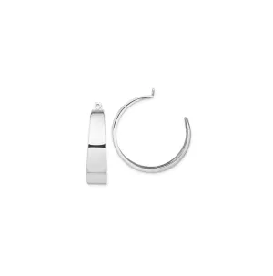Sabel Collection White Gold Hoop Earring Jackets