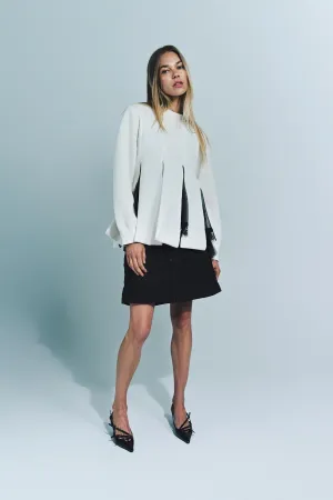 SACAI | CHIFFON MIX SPONGE PULLOVER