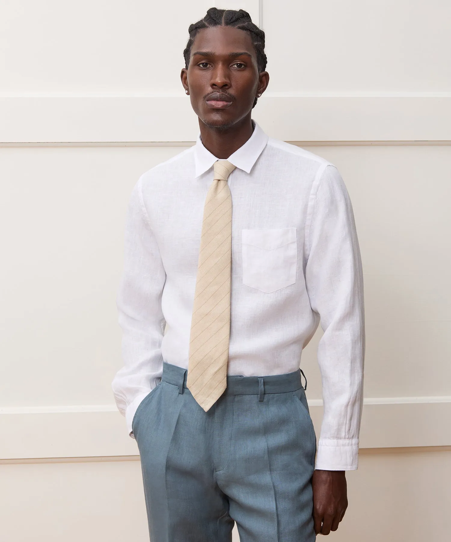 Slim Fit Sea Soft Irish Linen Shirt