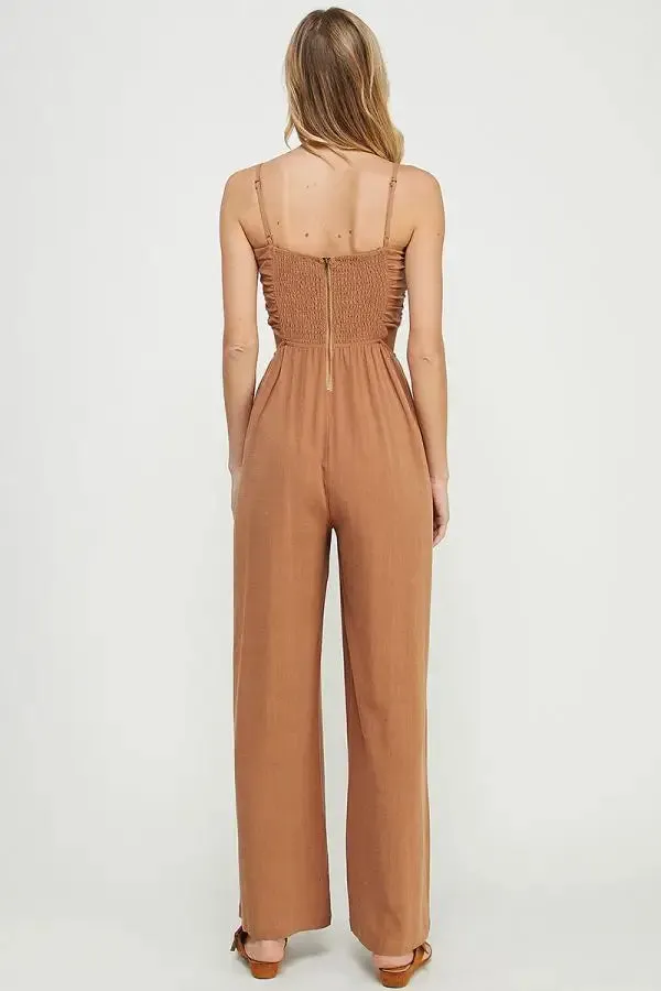 SOFT LINEN JUMPSUIT