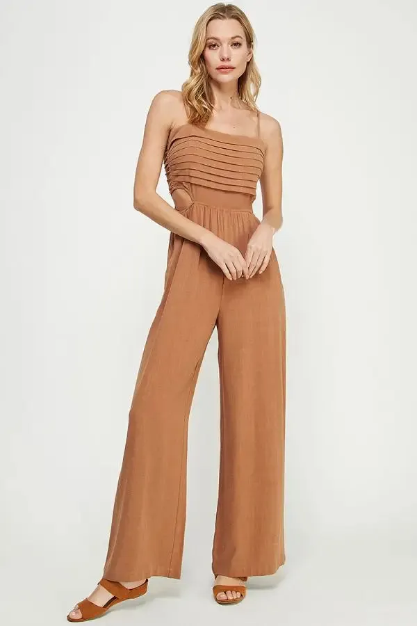 SOFT LINEN JUMPSUIT