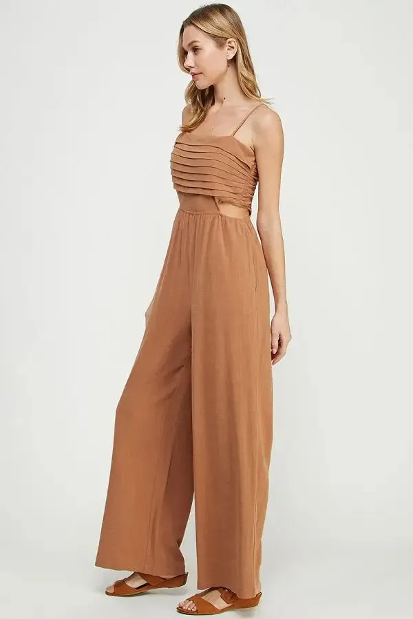 SOFT LINEN JUMPSUIT