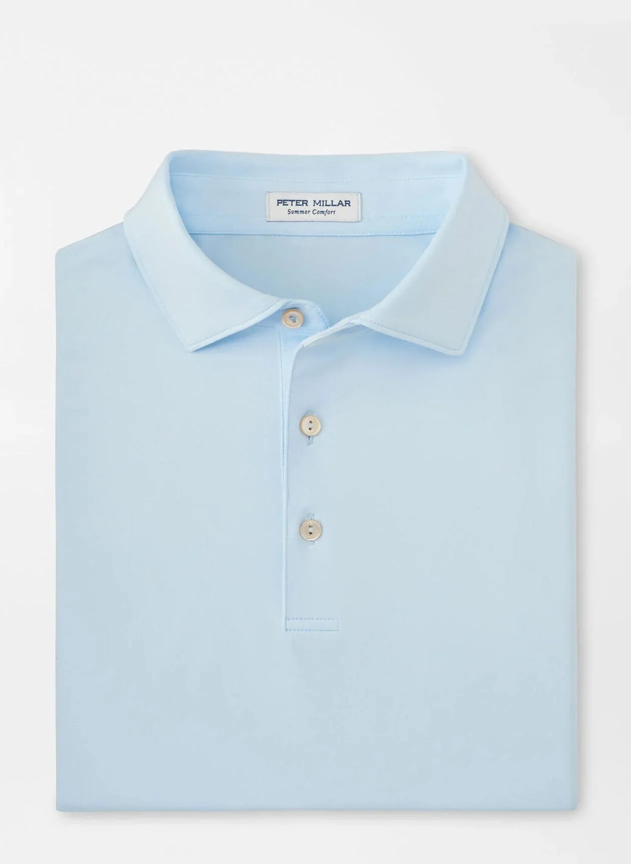 Solid Performance Jersey Polo (Pale Blue)