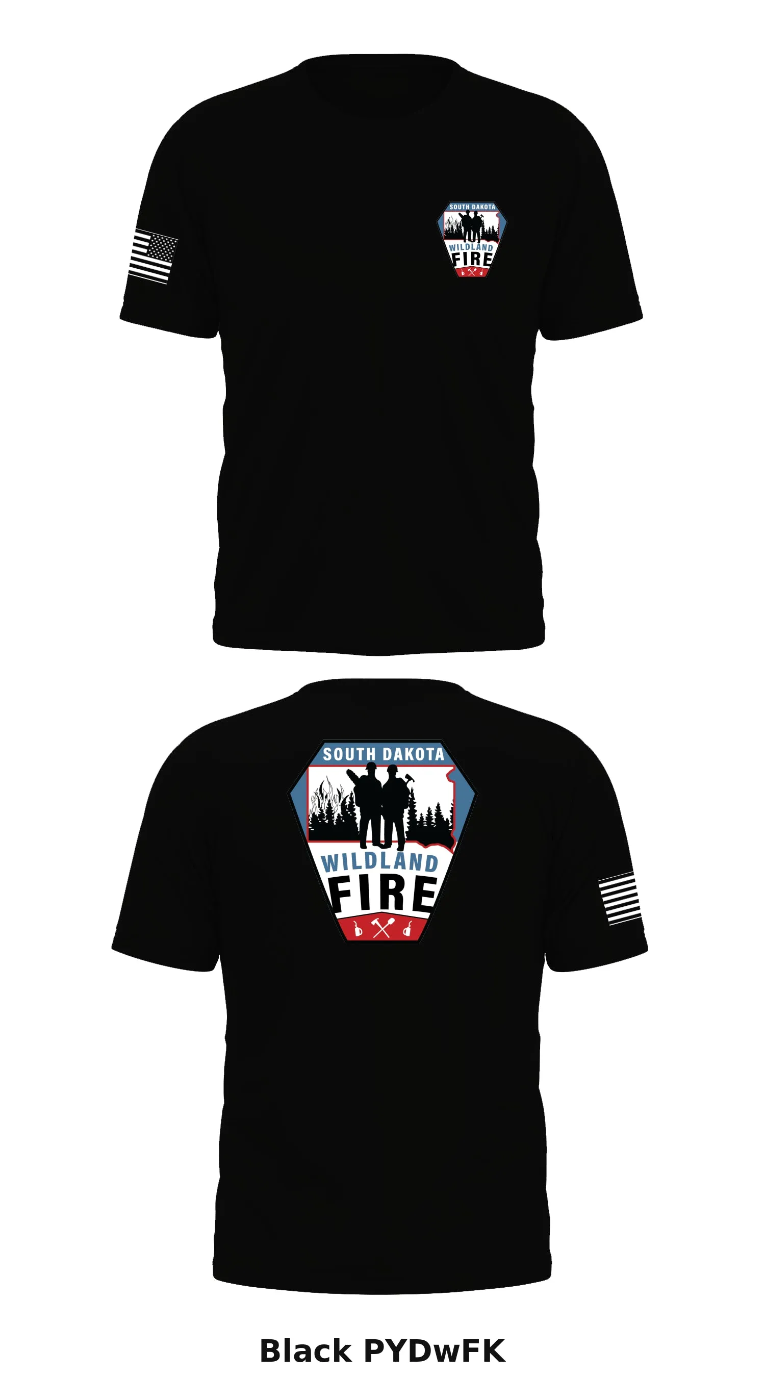 South Dakota Wildland Fire Store 1 Core Men's SS Performance Tee - PYDwFK