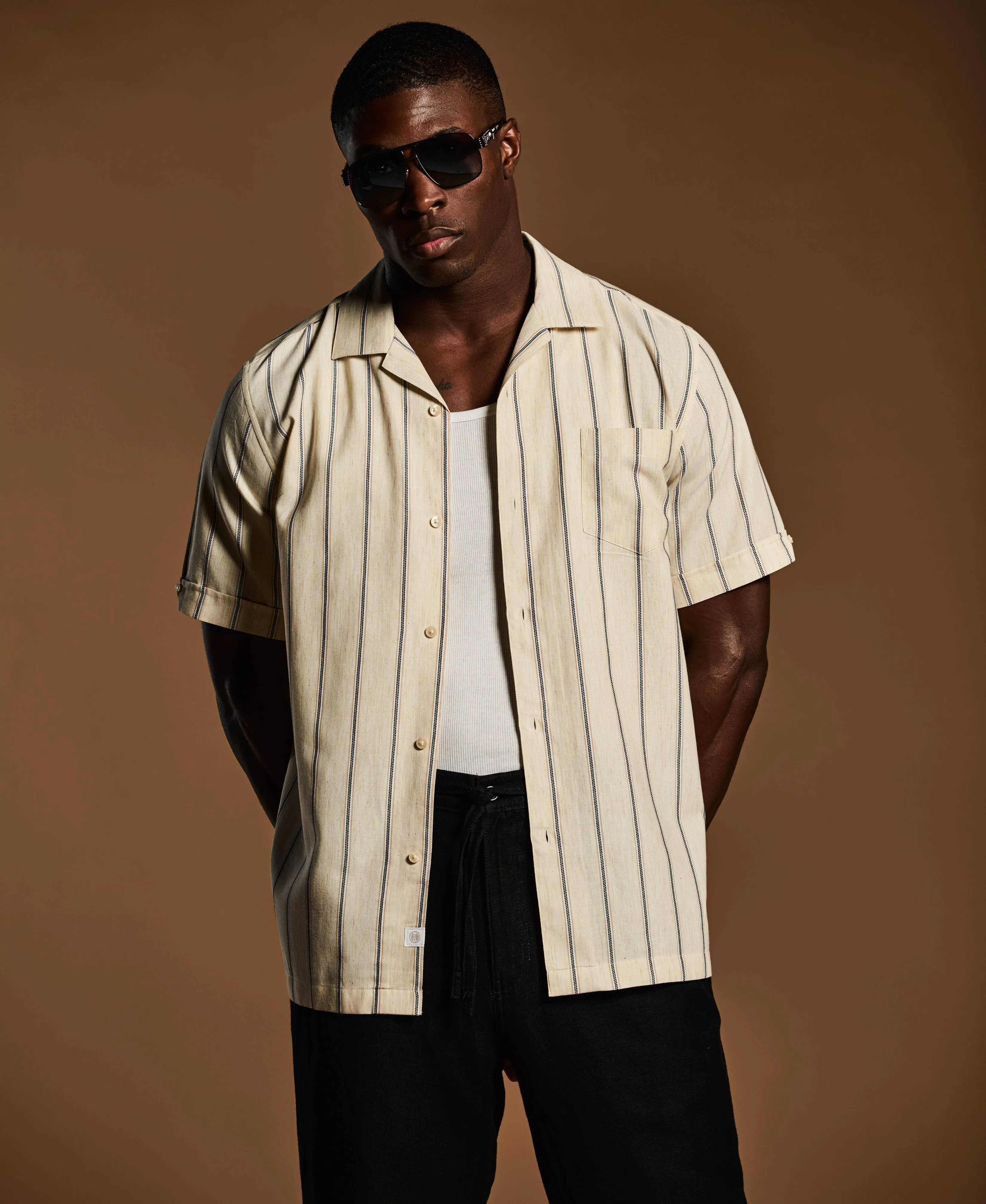 Space-Dyed Dobby Stripe Shirt