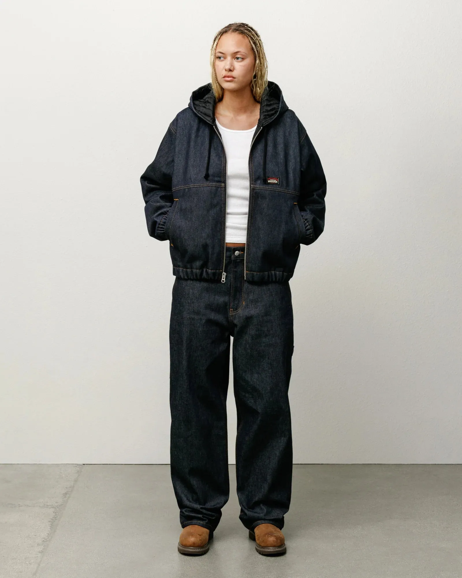 Stüssy - Men's Insulated Work Jacket Denim - (Raw Indigo)
