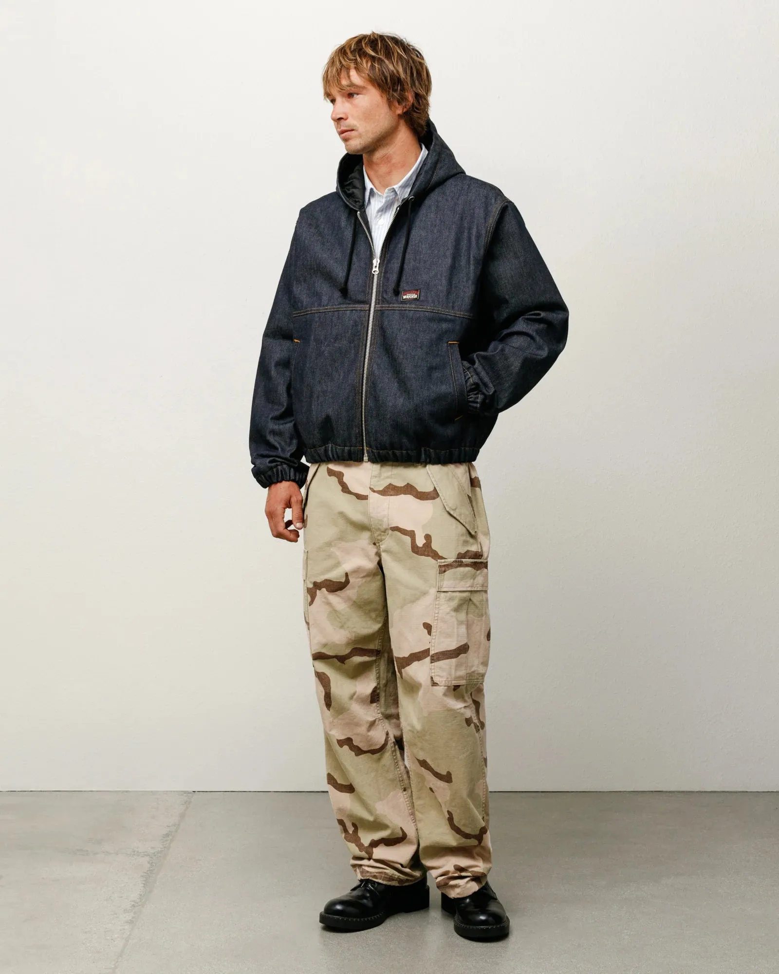 Stüssy - Men's Insulated Work Jacket Denim - (Raw Indigo)