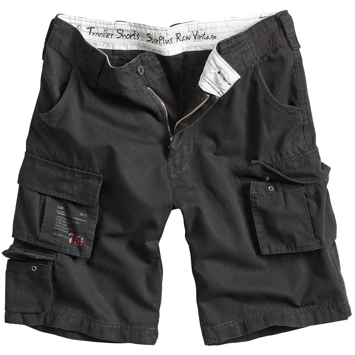 Surplus Mens Trooper Shorts Black