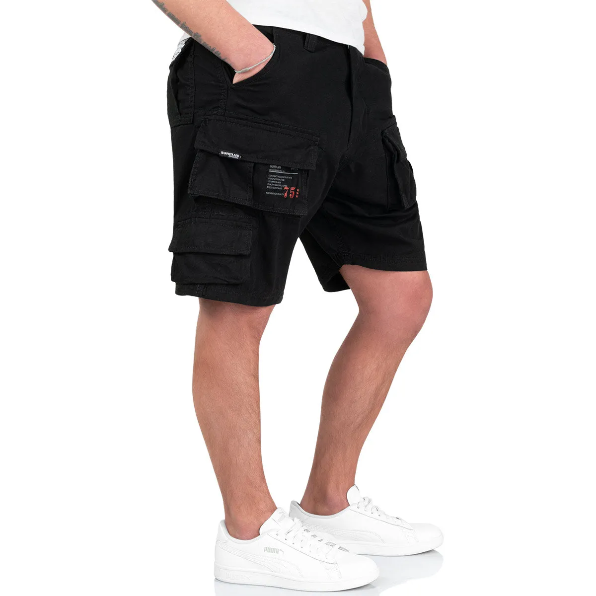 Surplus Mens Trooper Shorts Black