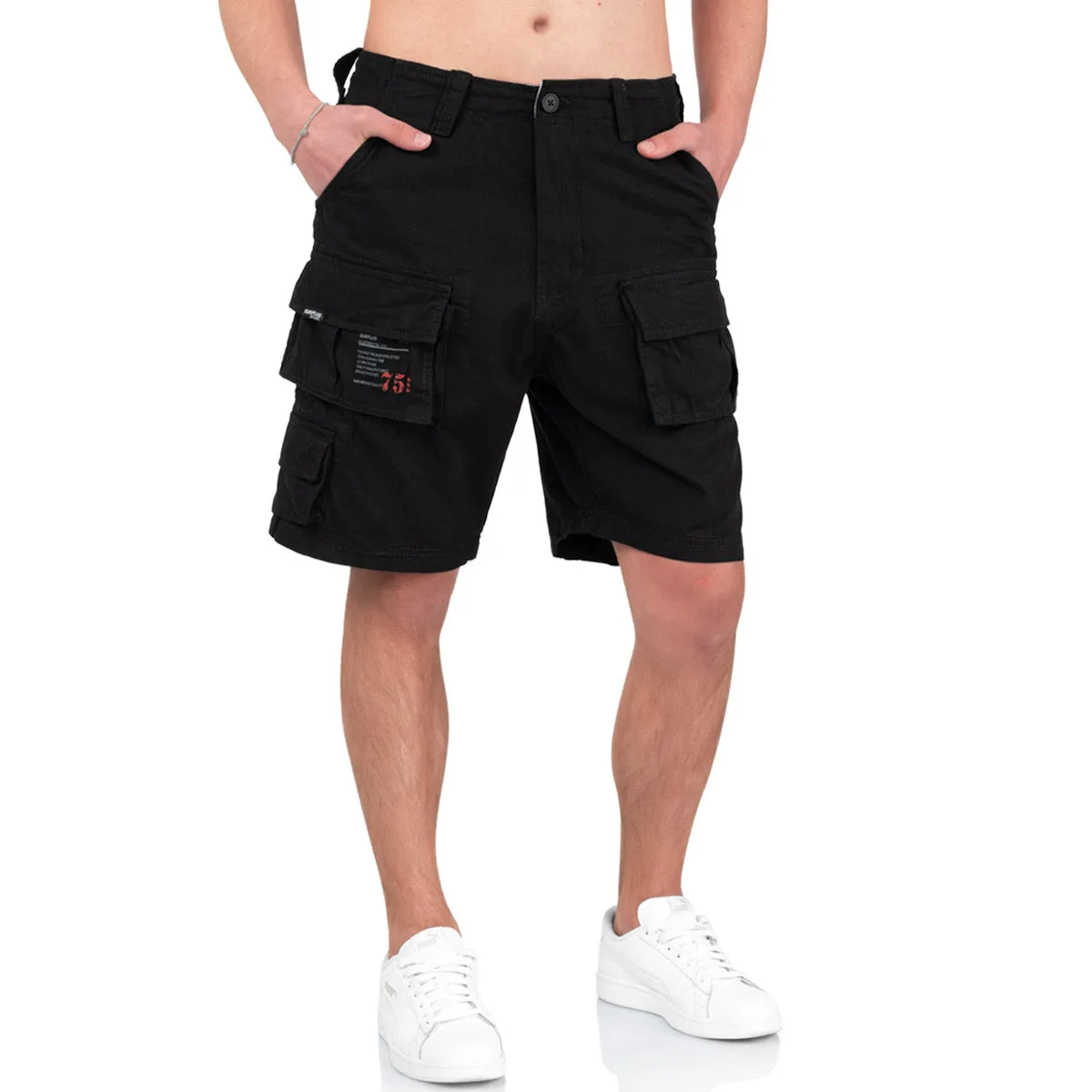 Surplus Mens Trooper Shorts Black