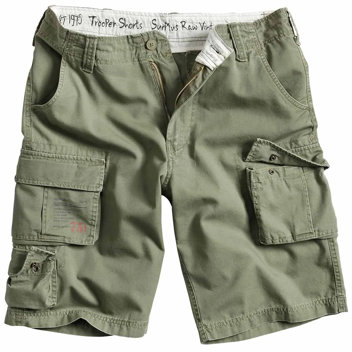 Surplus Mens Trooper Shorts Olive Green