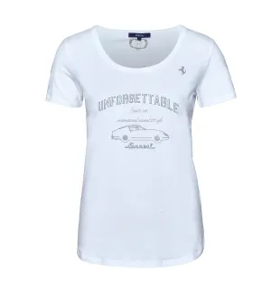 T-SHIRT Ferrari Sportscar ladies Vintage GT Racing New! Unforgettable White XL