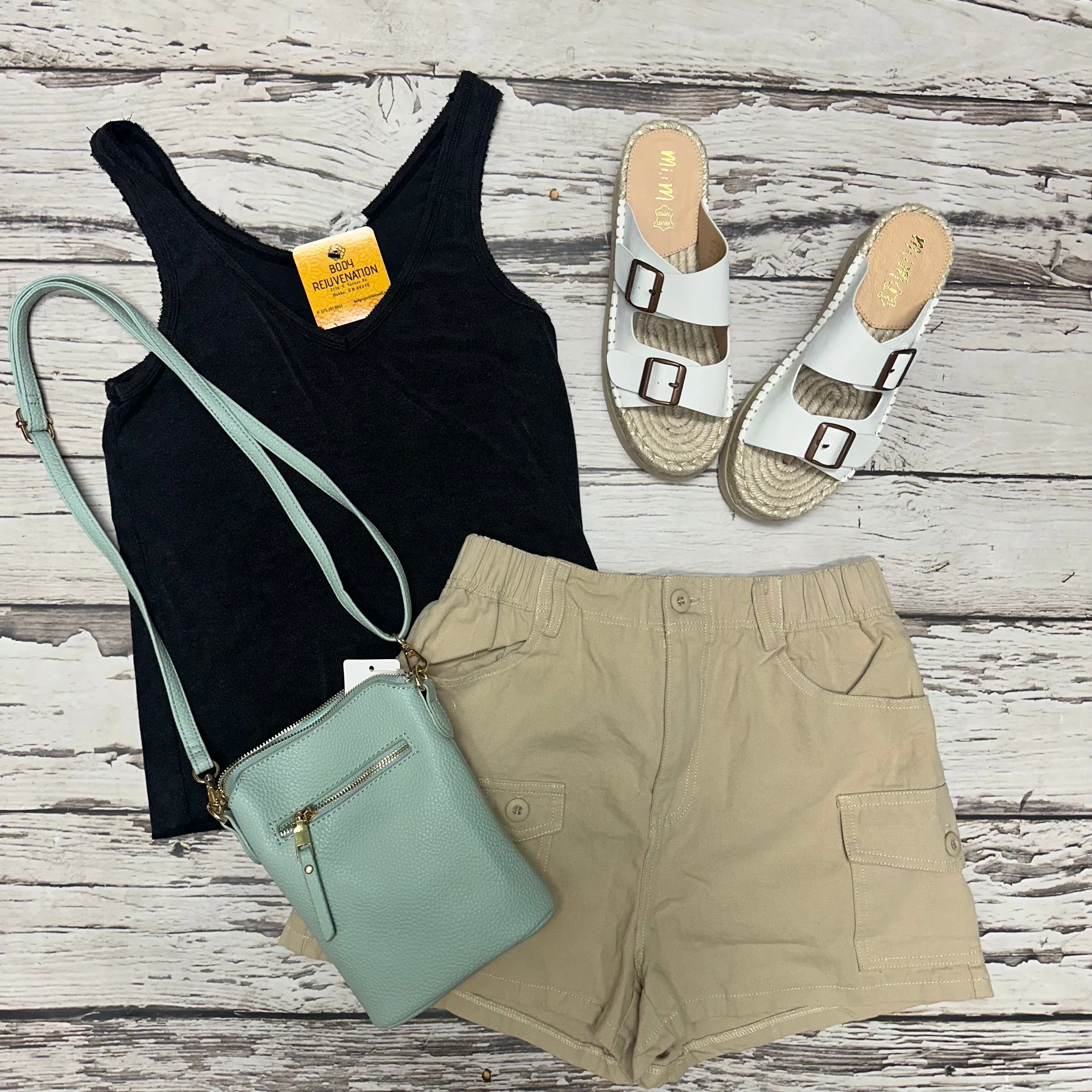 Tan Cargo Shorts