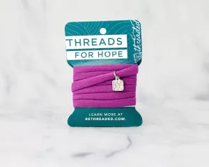 Threads for Hope Bracelet / Blue Violet