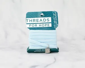 Threads for Hope Bracelet / Light Blue