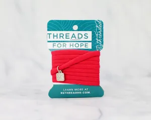 Threads for Hope Bracelet / Red