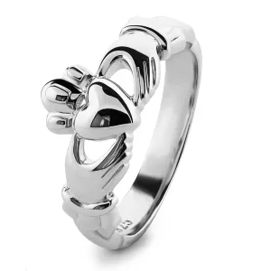 Unisex Sterling Silver UMS-6339 Claddagh Ring