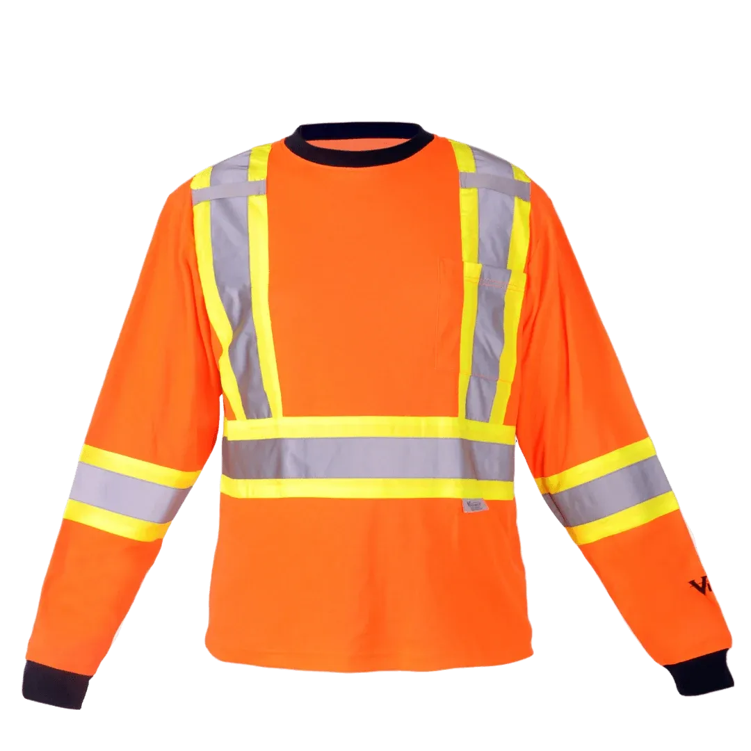 Viking 6015 Hi-Viz Long Sleeve T-Shirt with 50  UPF Sun Protection
