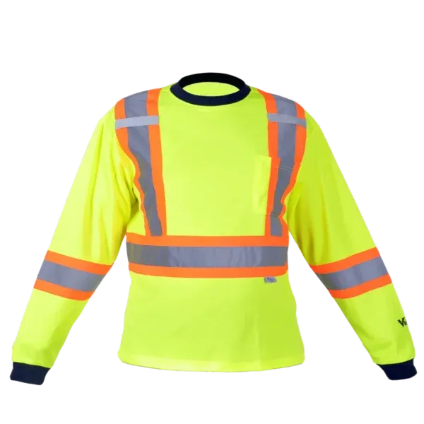 Viking 6015 Hi-Viz Long Sleeve T-Shirt with 50  UPF Sun Protection