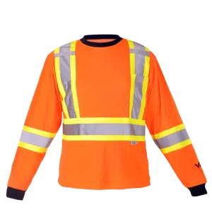 Viking 6015 Hi-Viz Long Sleeve T-Shirt with 50  UPF Sun Protection