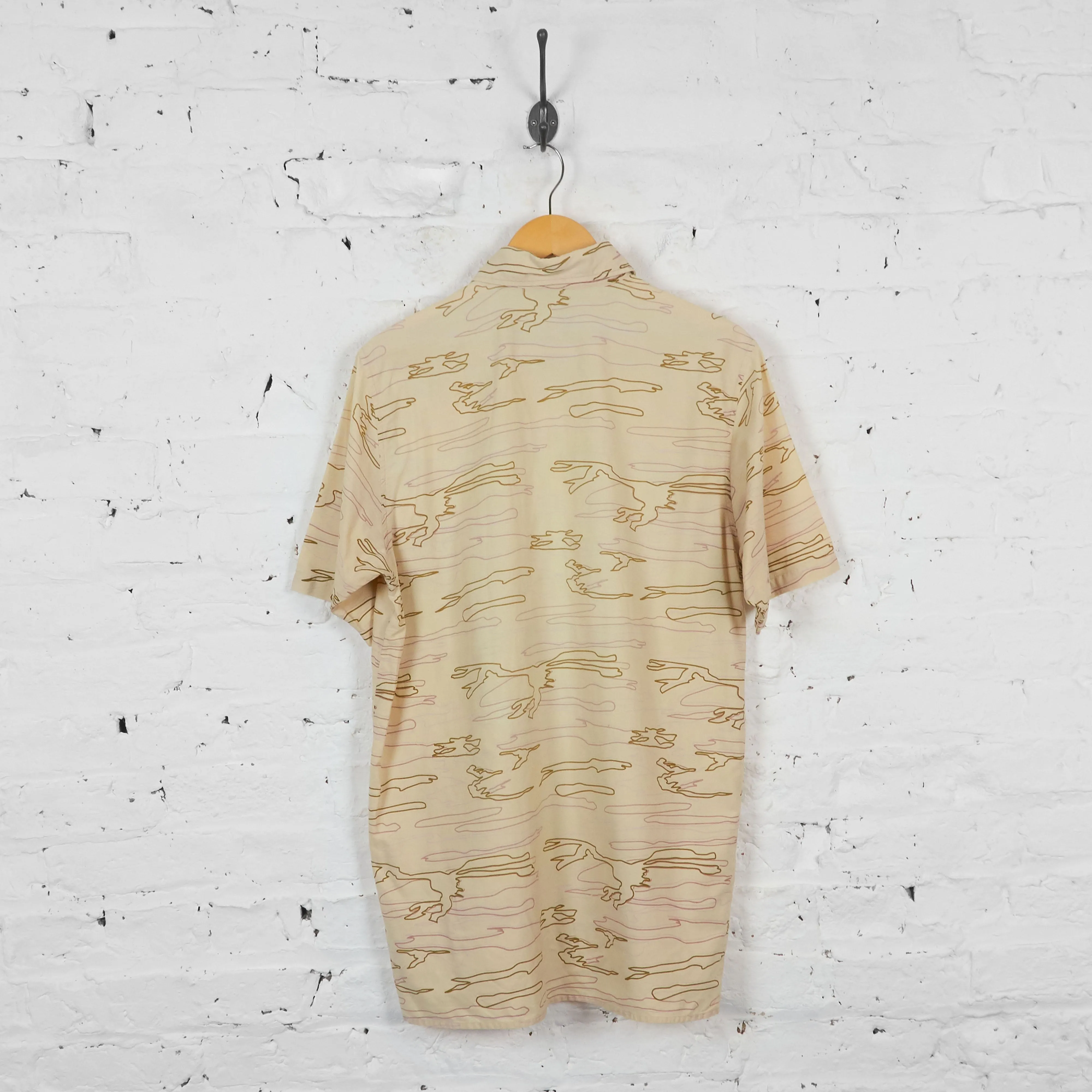Vintage Carhartt Abstract Camouflage Shirt - Cream - L