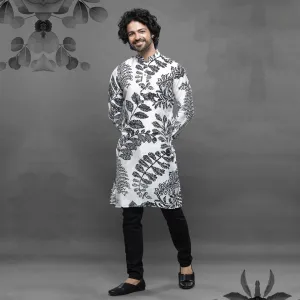 White Mist Pale Gray Kurta