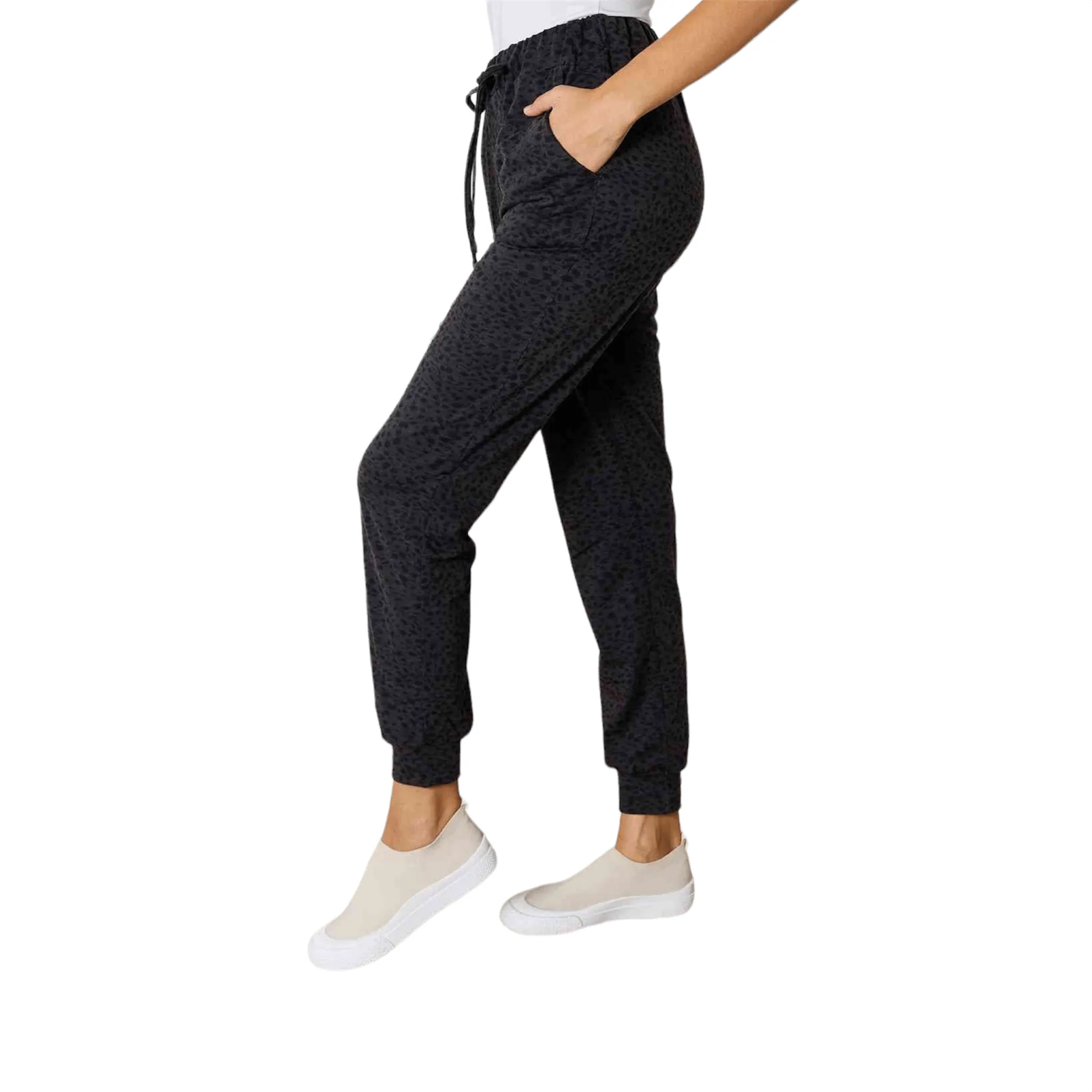 Wild Stride Leopard Print Joggers