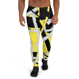 Yellow Geometric Men's Joggers