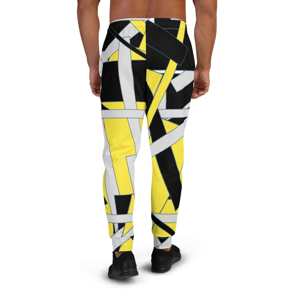 Yellow Geometric Men's Joggers